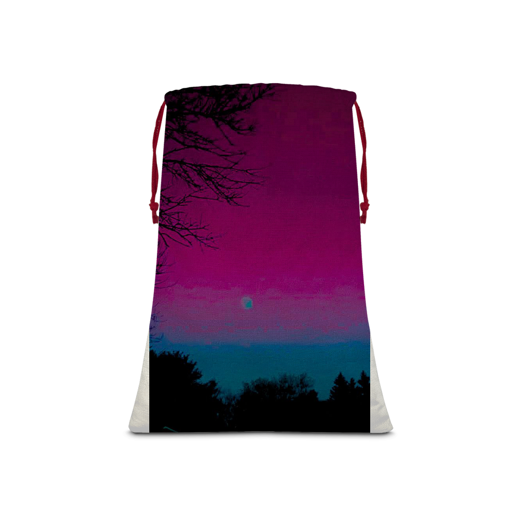 Twilight Sublimation Linen Drawstring Sack