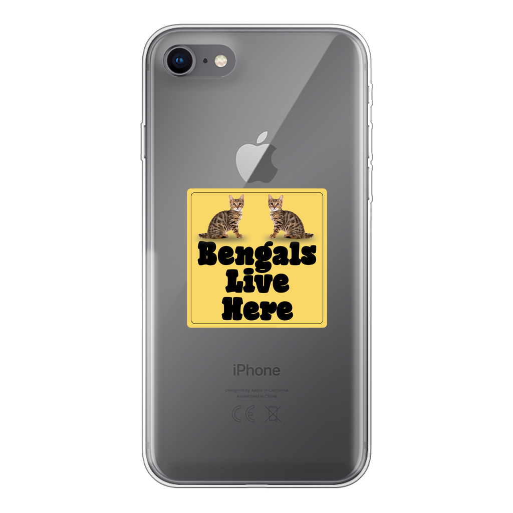 Bengals Back Printed Transparent Soft Phone Case