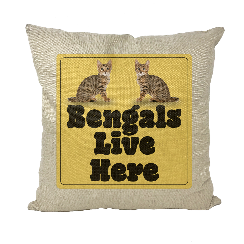Bengals Bengal Crossing Throw Pillow with Insert