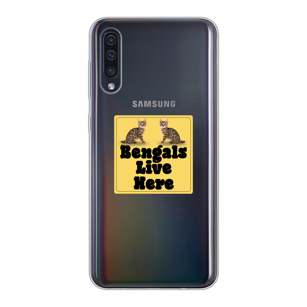 Bengals Back Printed Transparent Soft Phone Case