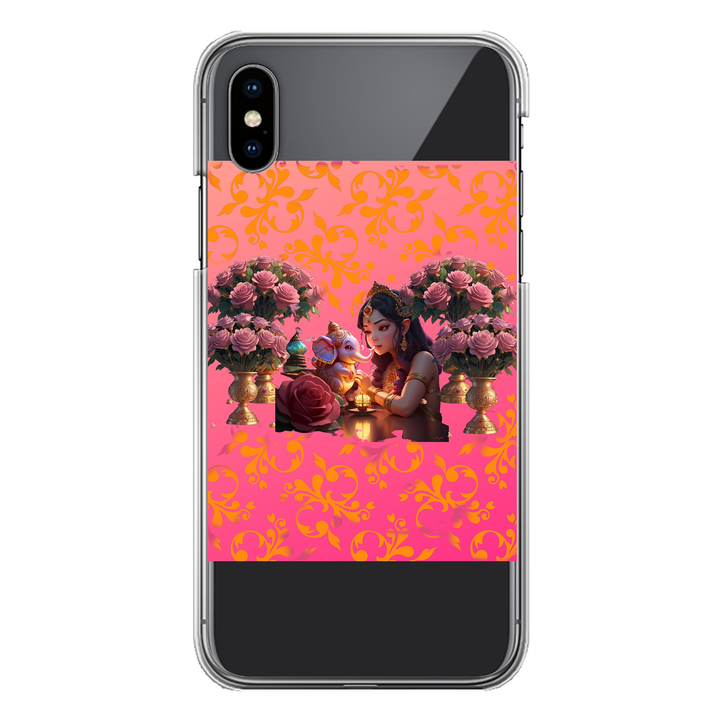 Best Friend Back Printed Transparent Hard Phone Case