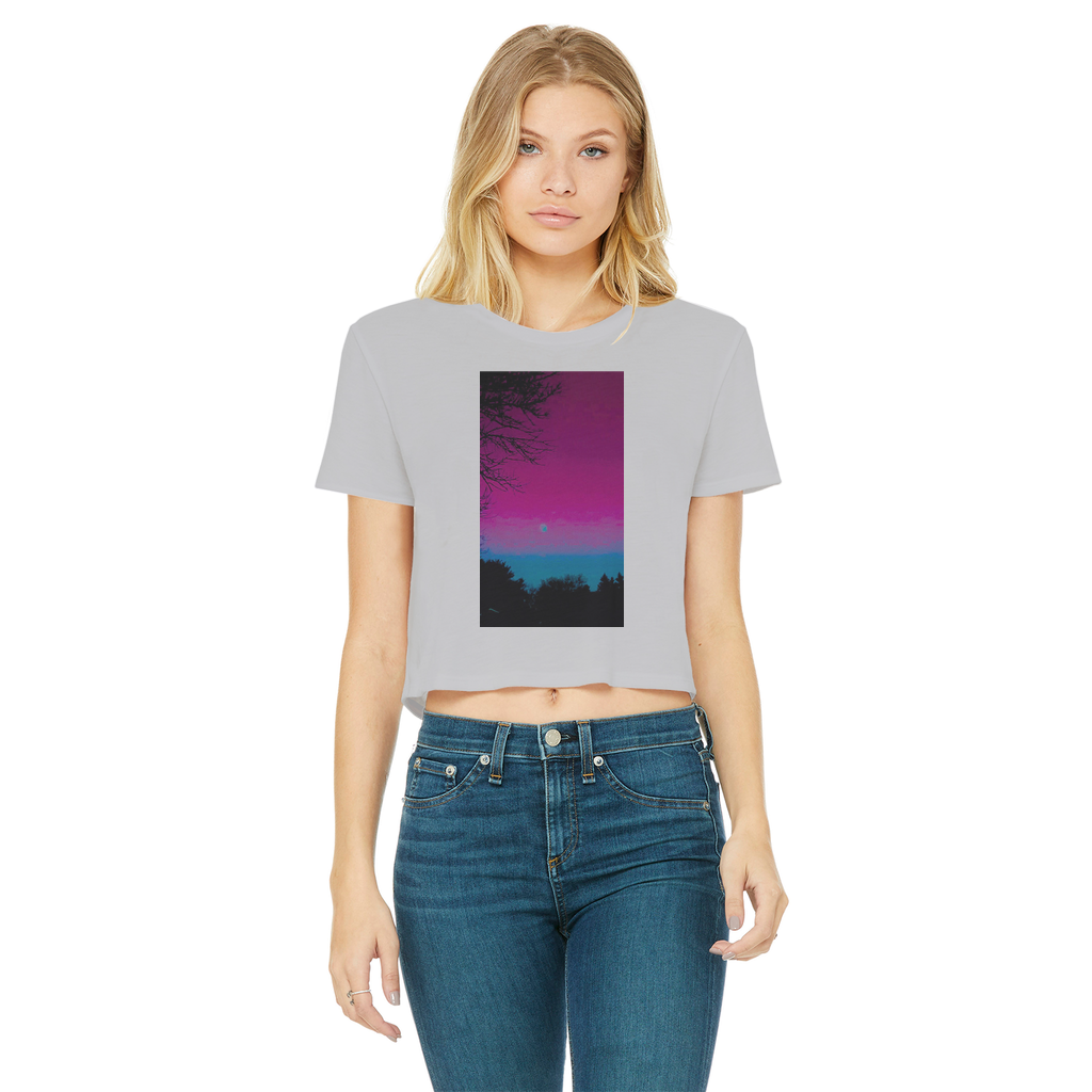 Twilight Classic Women's Cropped Raw Edge T-Shirt