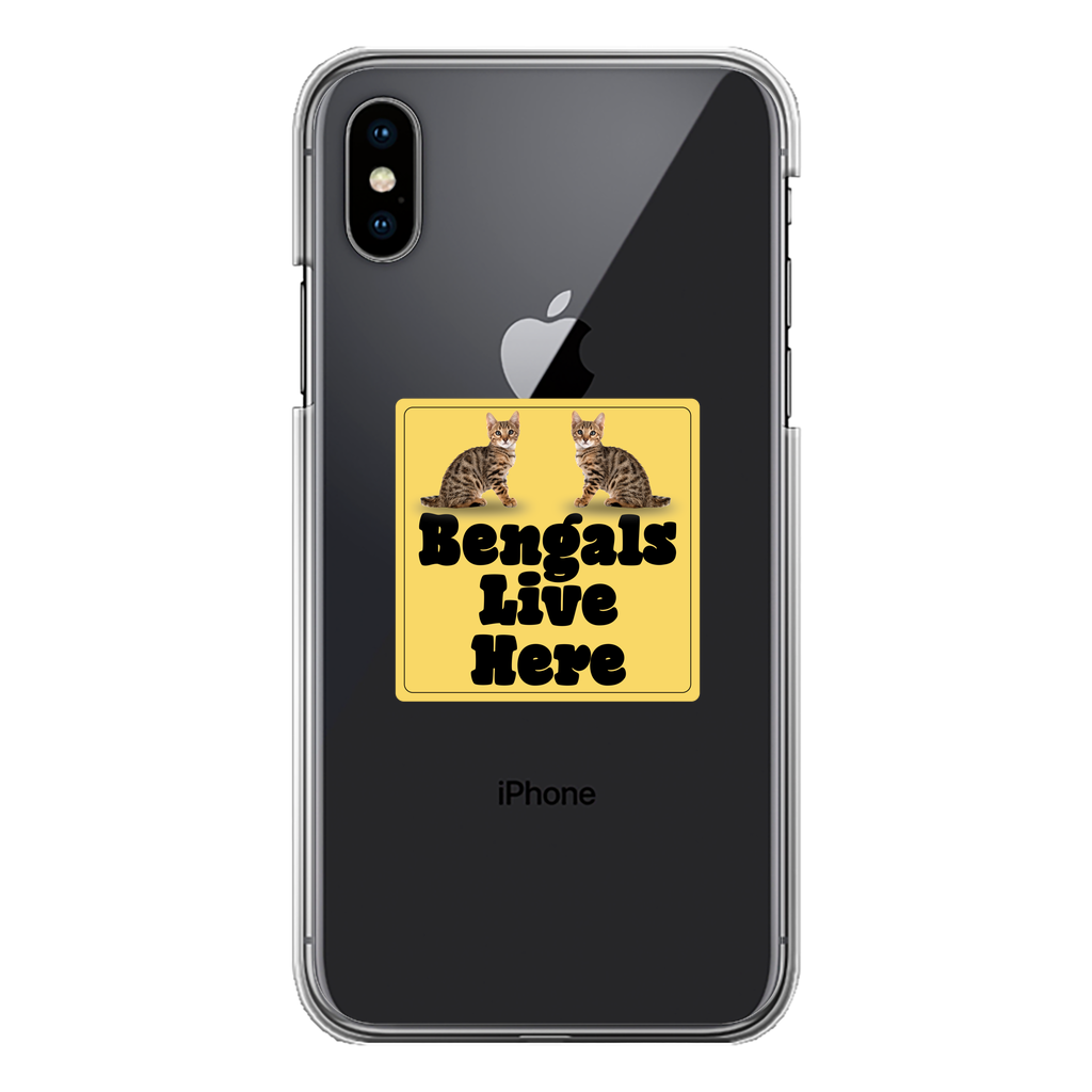 Bengals Back Printed Transparent Hard Phone Case
