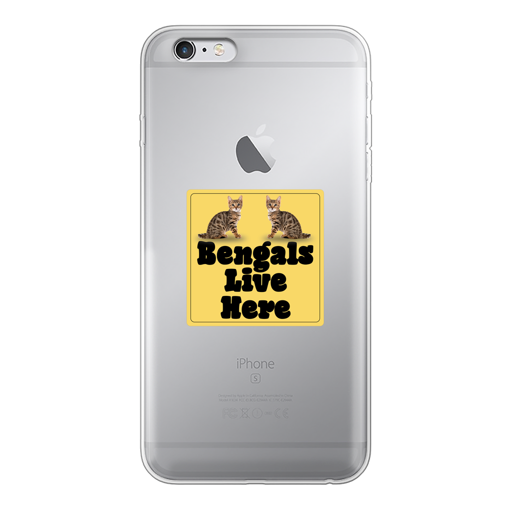 Bengals Back Printed Transparent Soft Phone Case