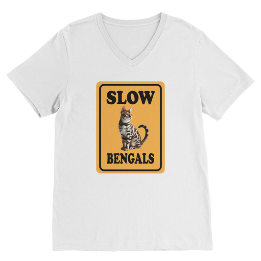 slow bengals Premium V-Neck T-Shirt