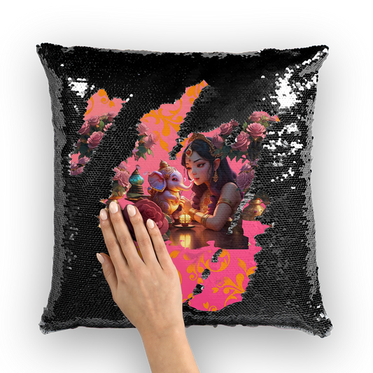Best Friend Sequin Cushion Cover