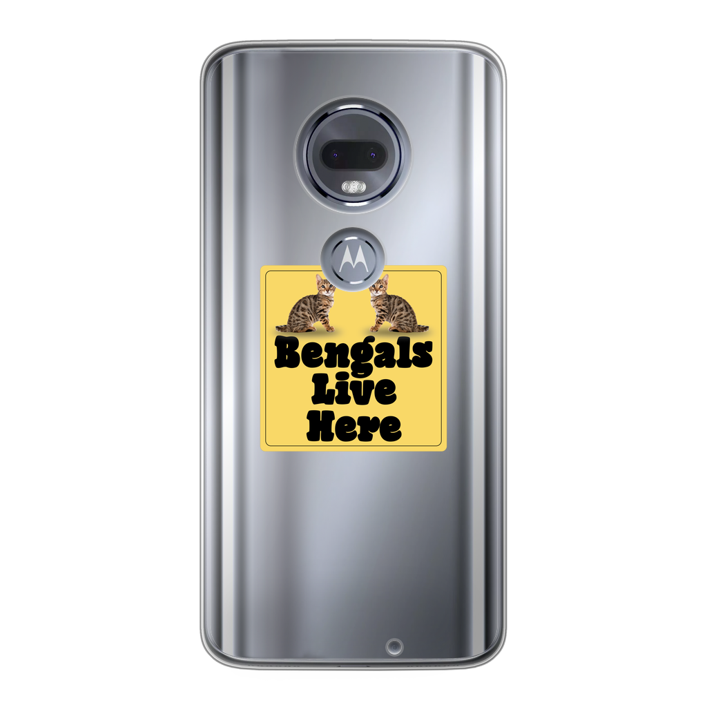 Bengals Back Printed Transparent Soft Phone Case