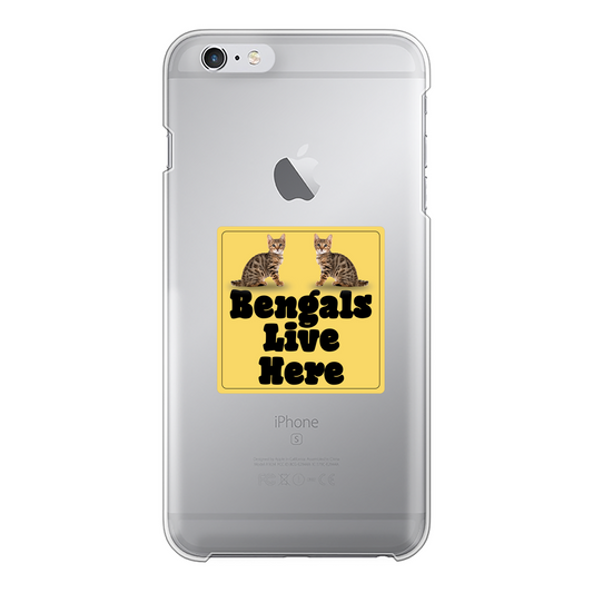 Bengals Back Printed Transparent Hard Phone Case