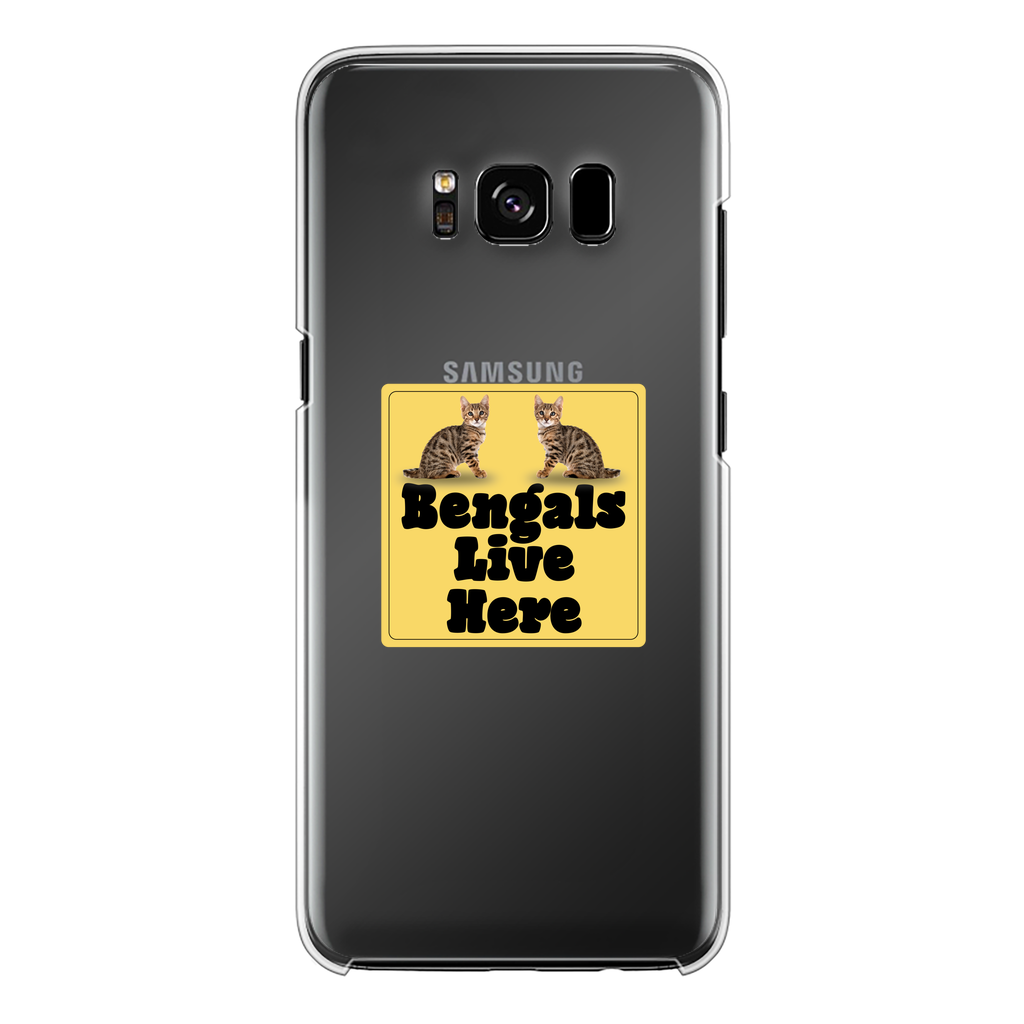 Bengals Back Printed Transparent Hard Phone Case