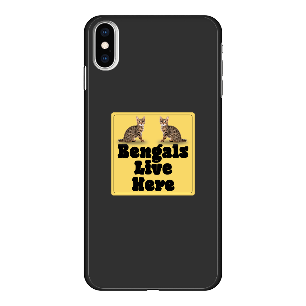 Bengals Back Printed Black Hard Phone Case