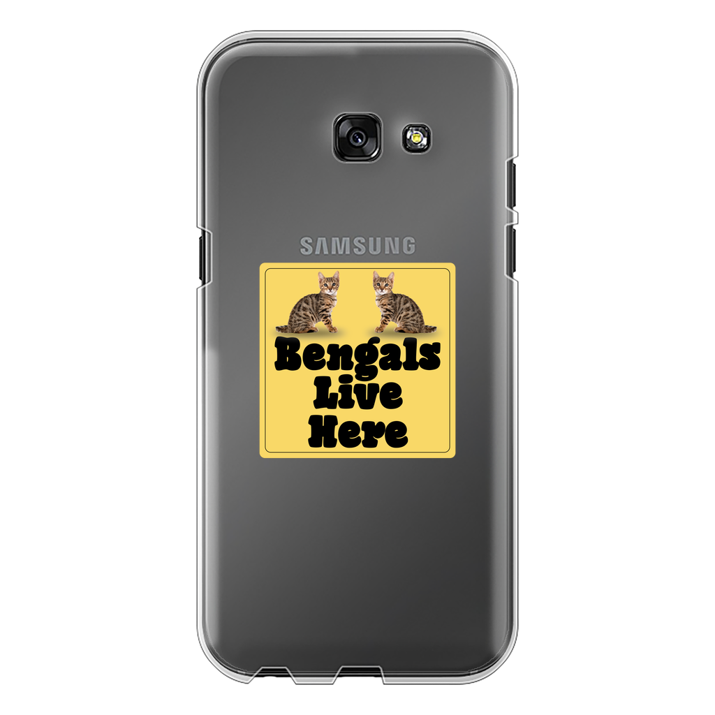 Bengals Back Printed Transparent Hard Phone Case