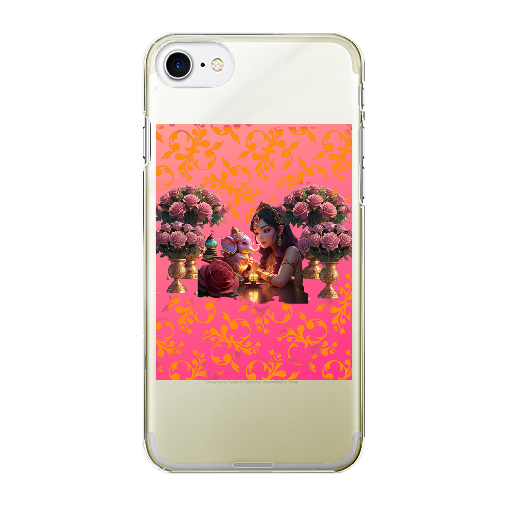 Best Friend Back Printed Transparent Hard Phone Case