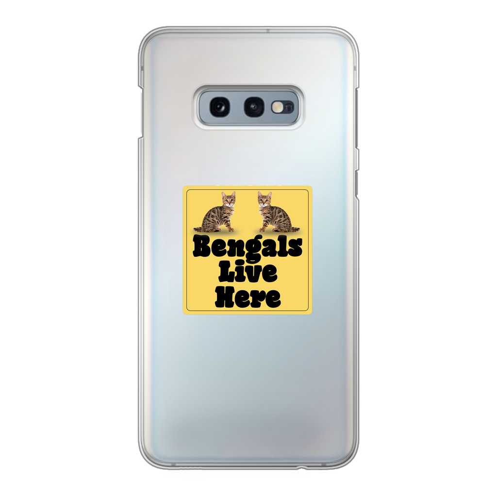 Bengals Back Printed Transparent Hard Phone Case