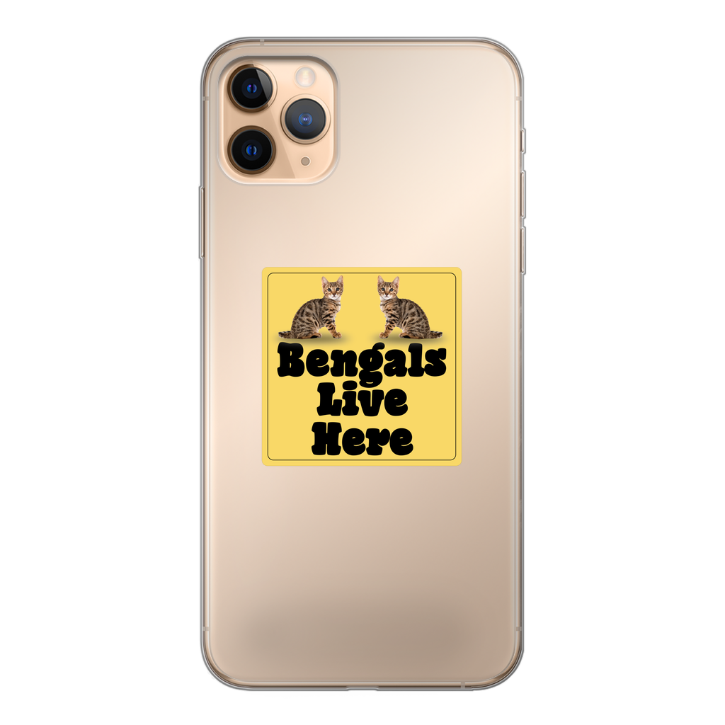 Bengals Back Printed Transparent Soft Phone Case