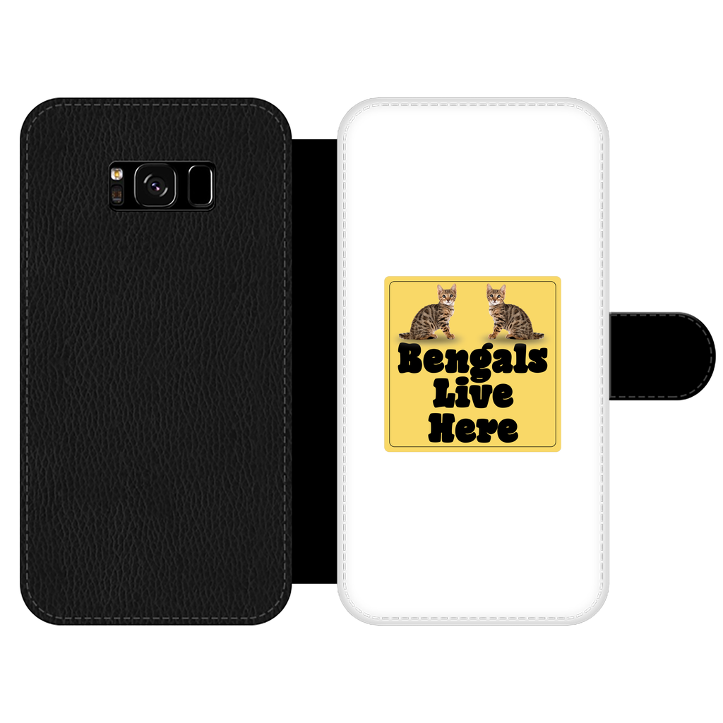 Bengals Front Printed Wallet Cases