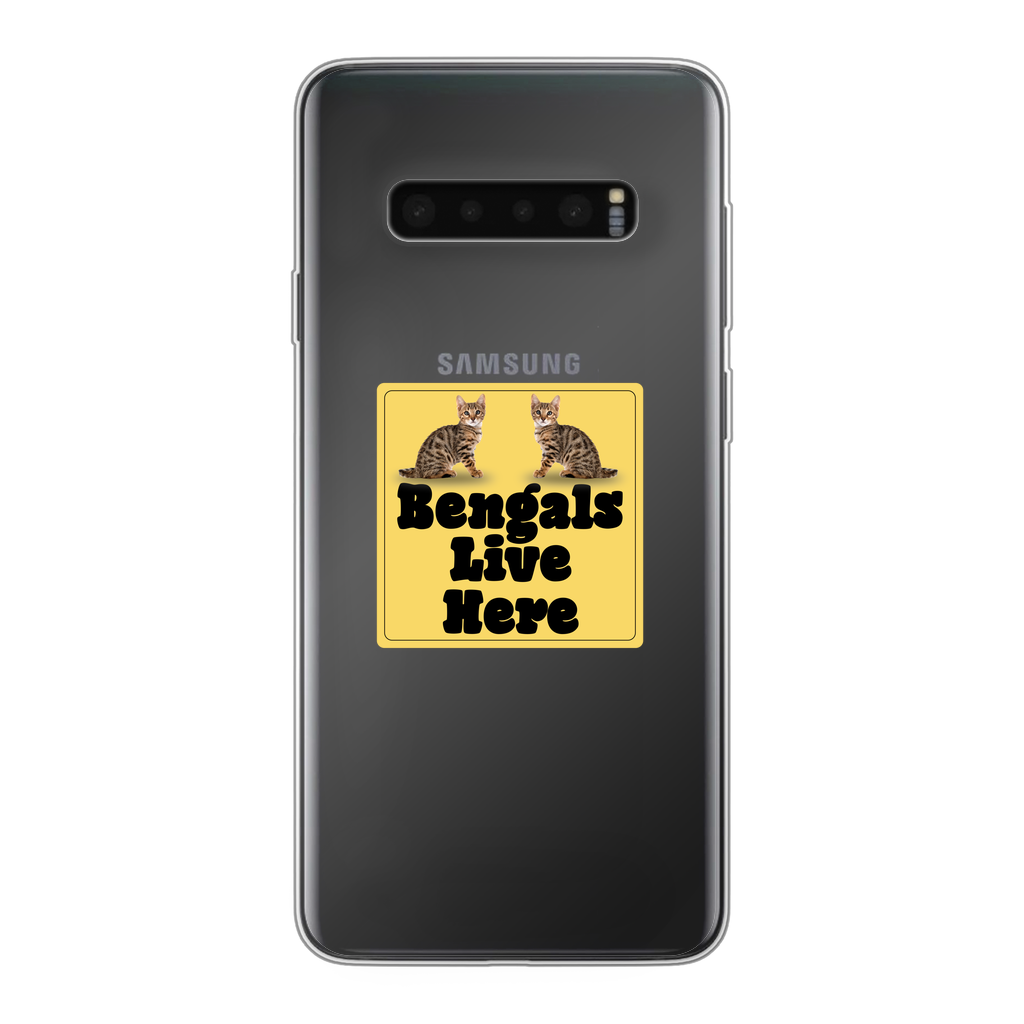 Bengals Back Printed Transparent Soft Phone Case