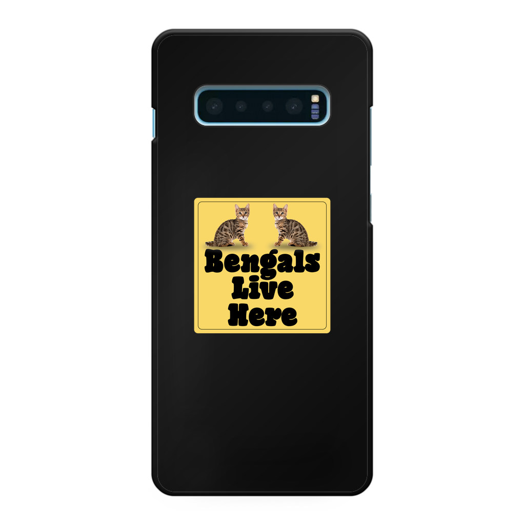 Bengals Back Printed Black Hard Phone Case