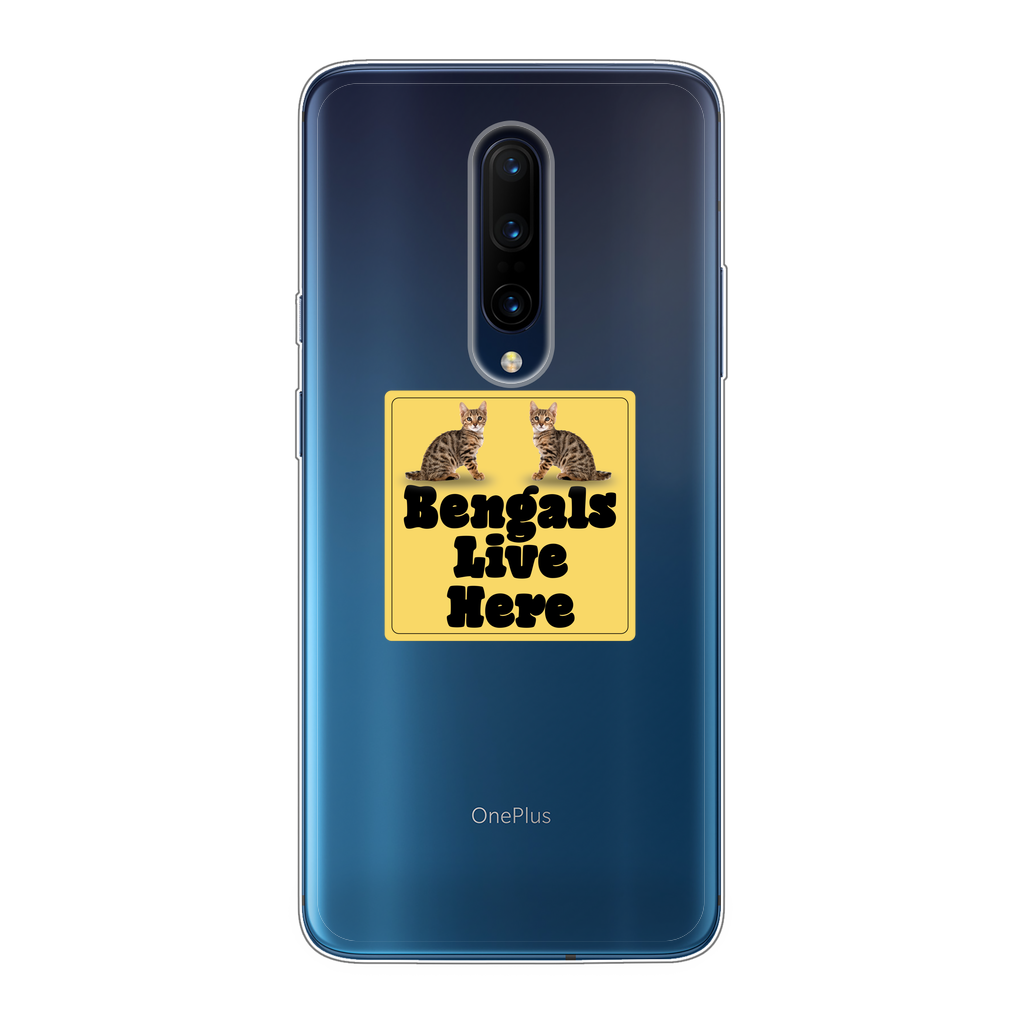 Bengals Back Printed Transparent Soft Phone Case