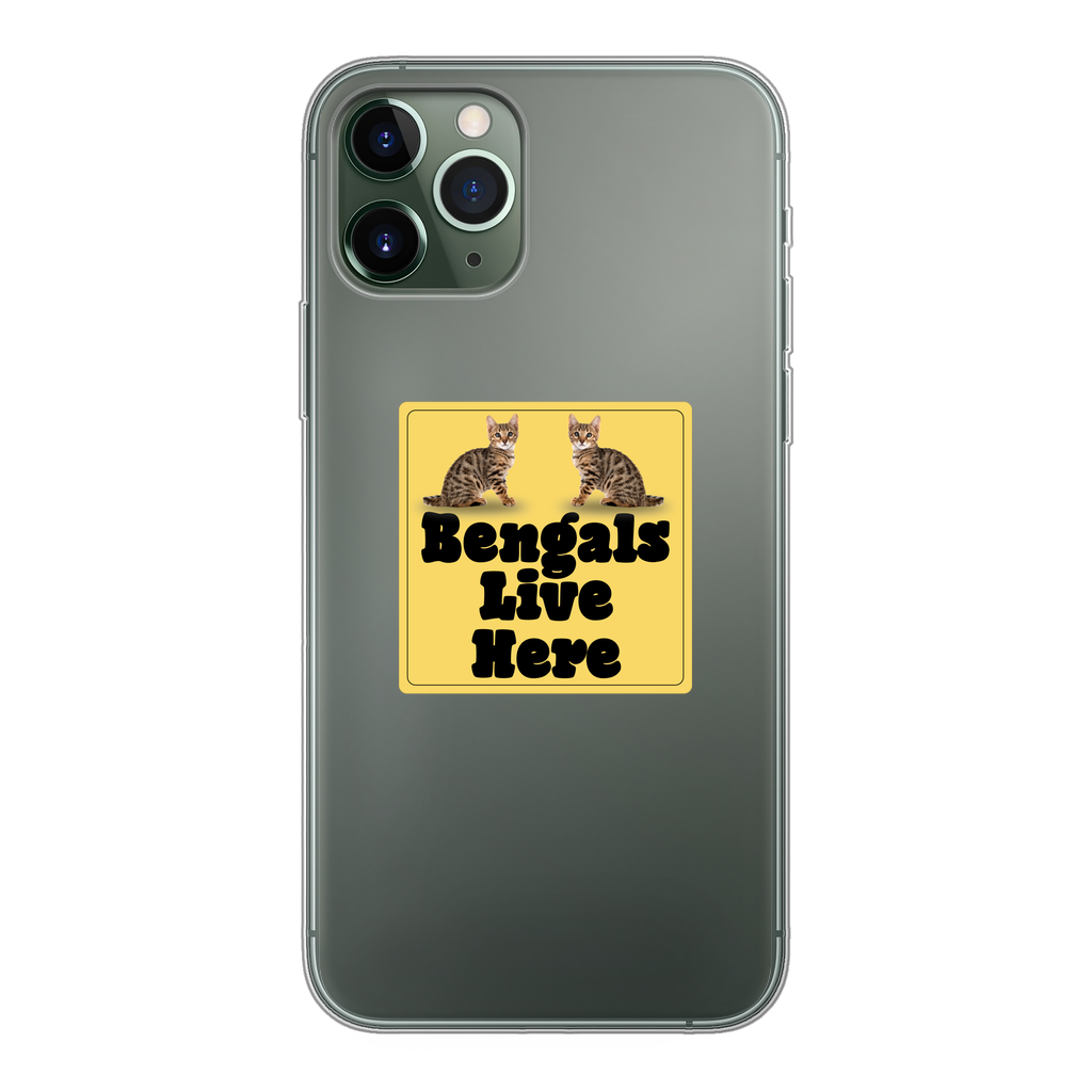 Bengals Back Printed Transparent Soft Phone Case
