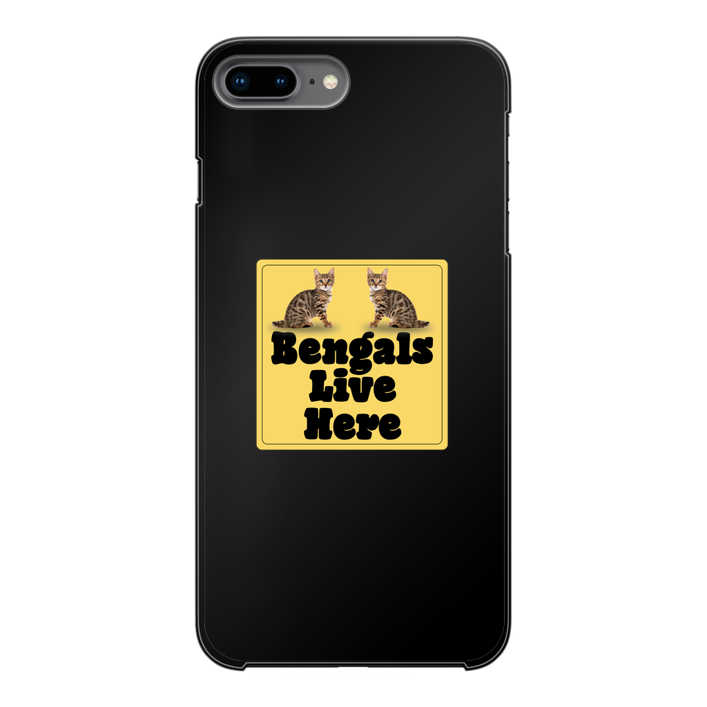 Bengals Back Printed Black Hard Phone Case