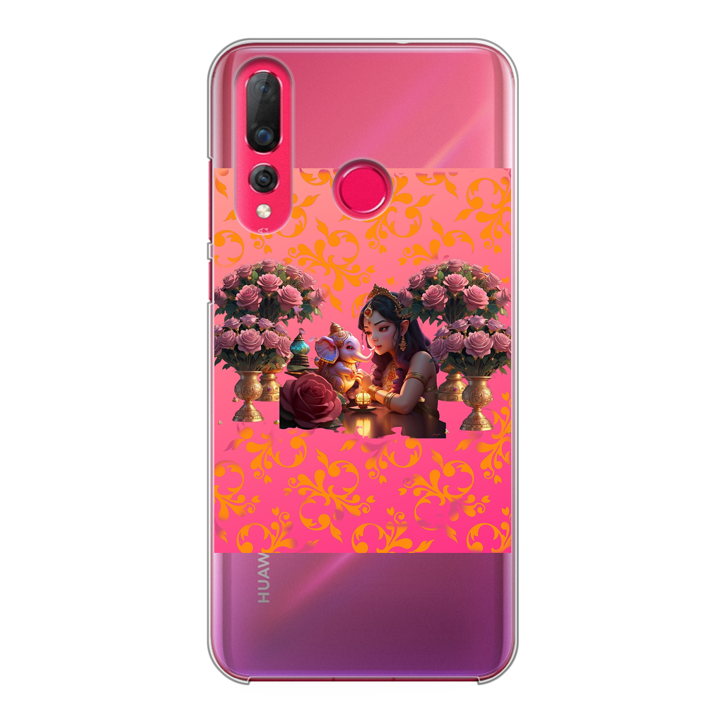 Best Friend Back Printed Transparent Hard Phone Case