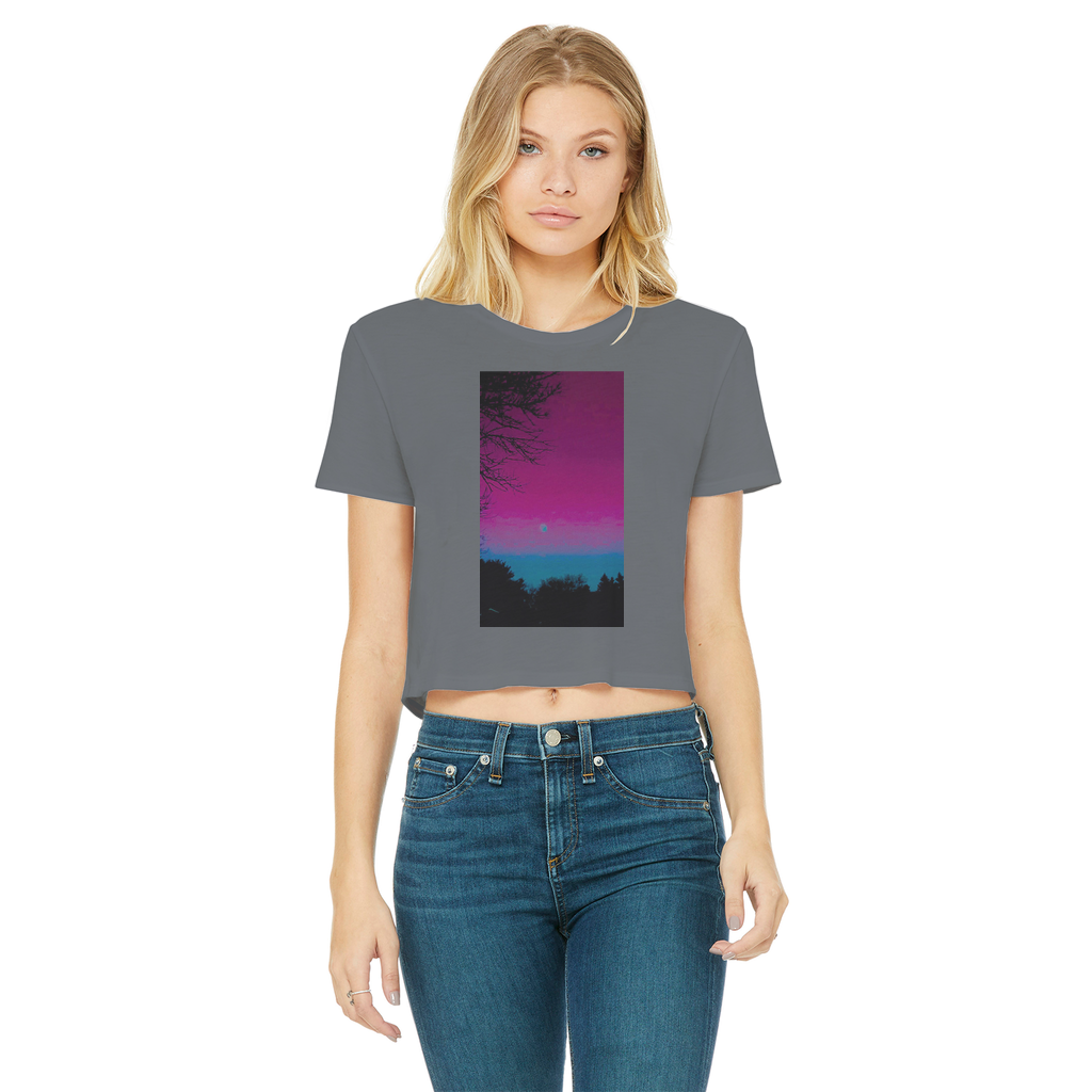 Twilight Classic Women's Cropped Raw Edge T-Shirt