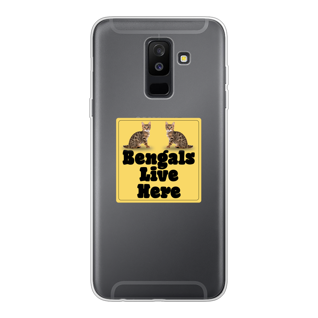 Bengals Back Printed Transparent Soft Phone Case