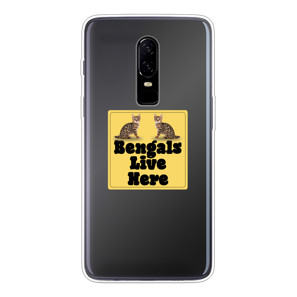 Bengals Back Printed Transparent Soft Phone Case