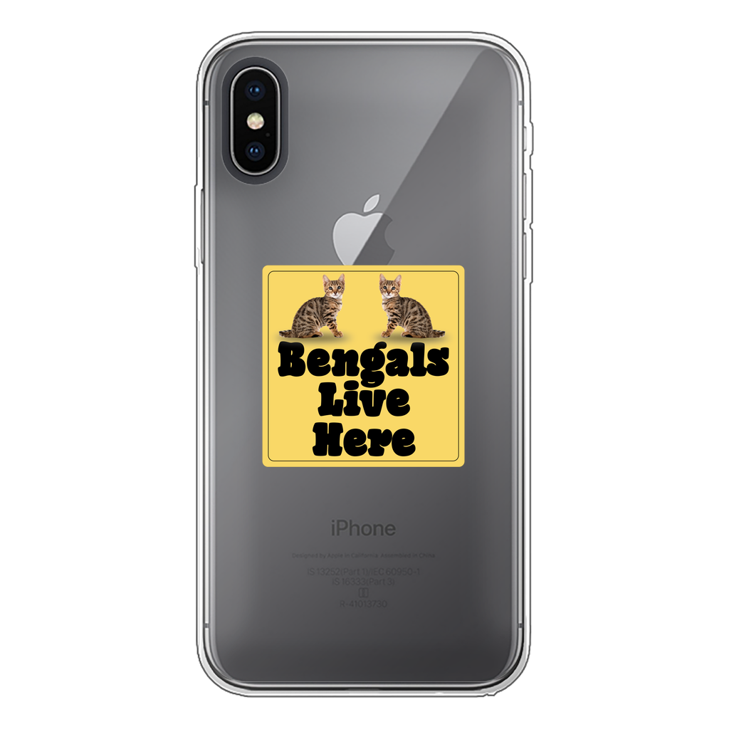Bengals Back Printed Transparent Soft Phone Case