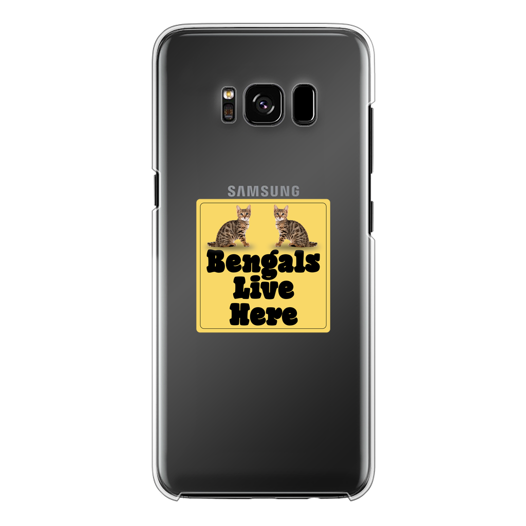 Bengals Back Printed Transparent Hard Phone Case