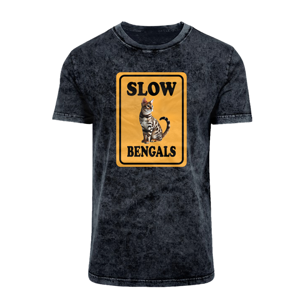 slow bengals Acid Washed T-Shirt