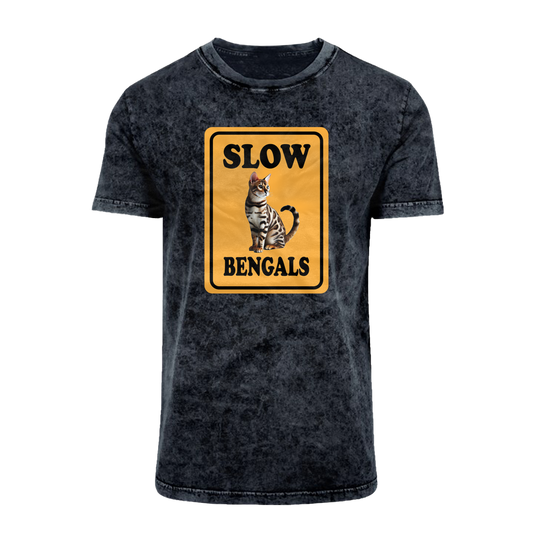 slow bengals Acid Washed T-Shirt