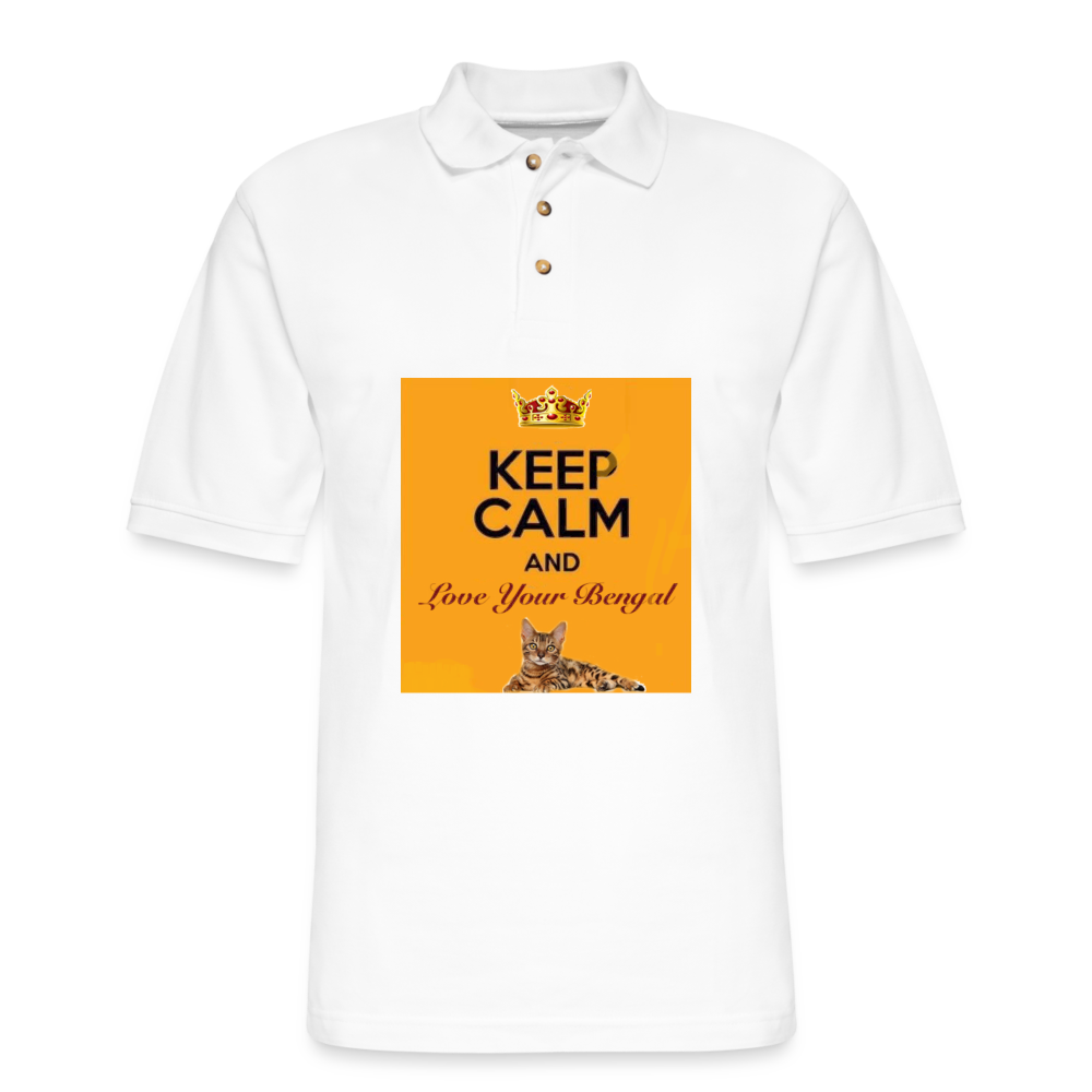 Men's Pique Polo Shirt - white