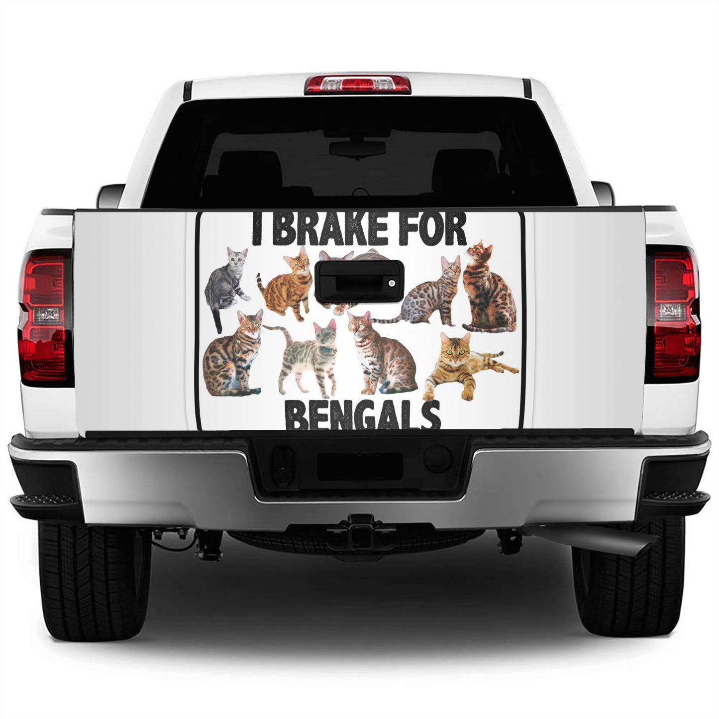 I Brake for Bengals Truck Decals Sticker