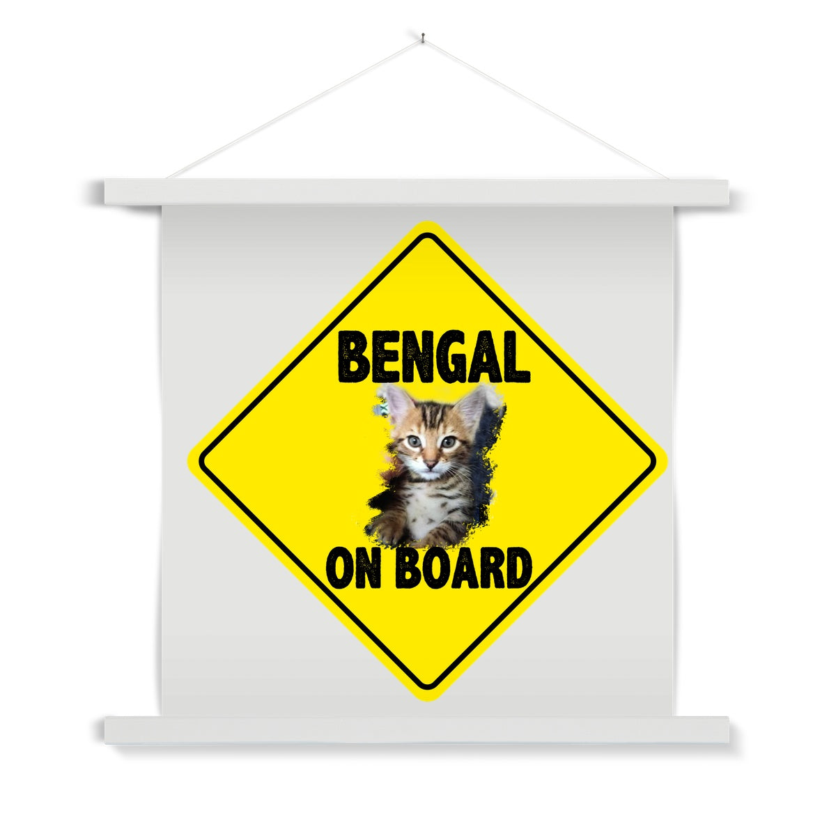 Bengal on Board  Fine Art Print with Hanger