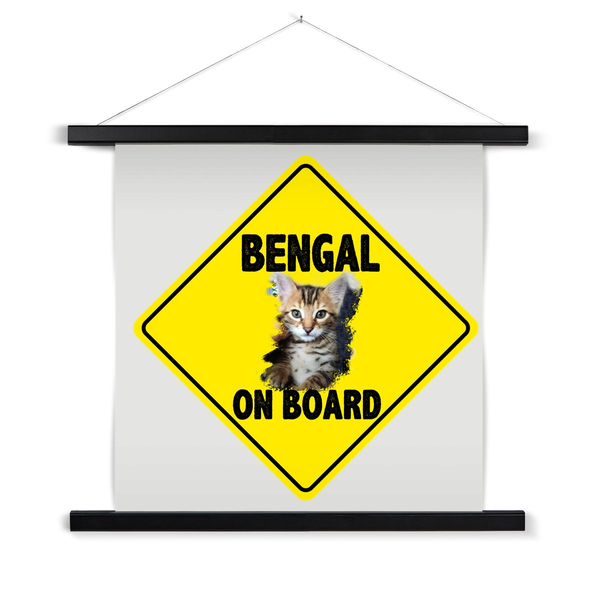 Bengal on Board  Fine Art Print with Hanger