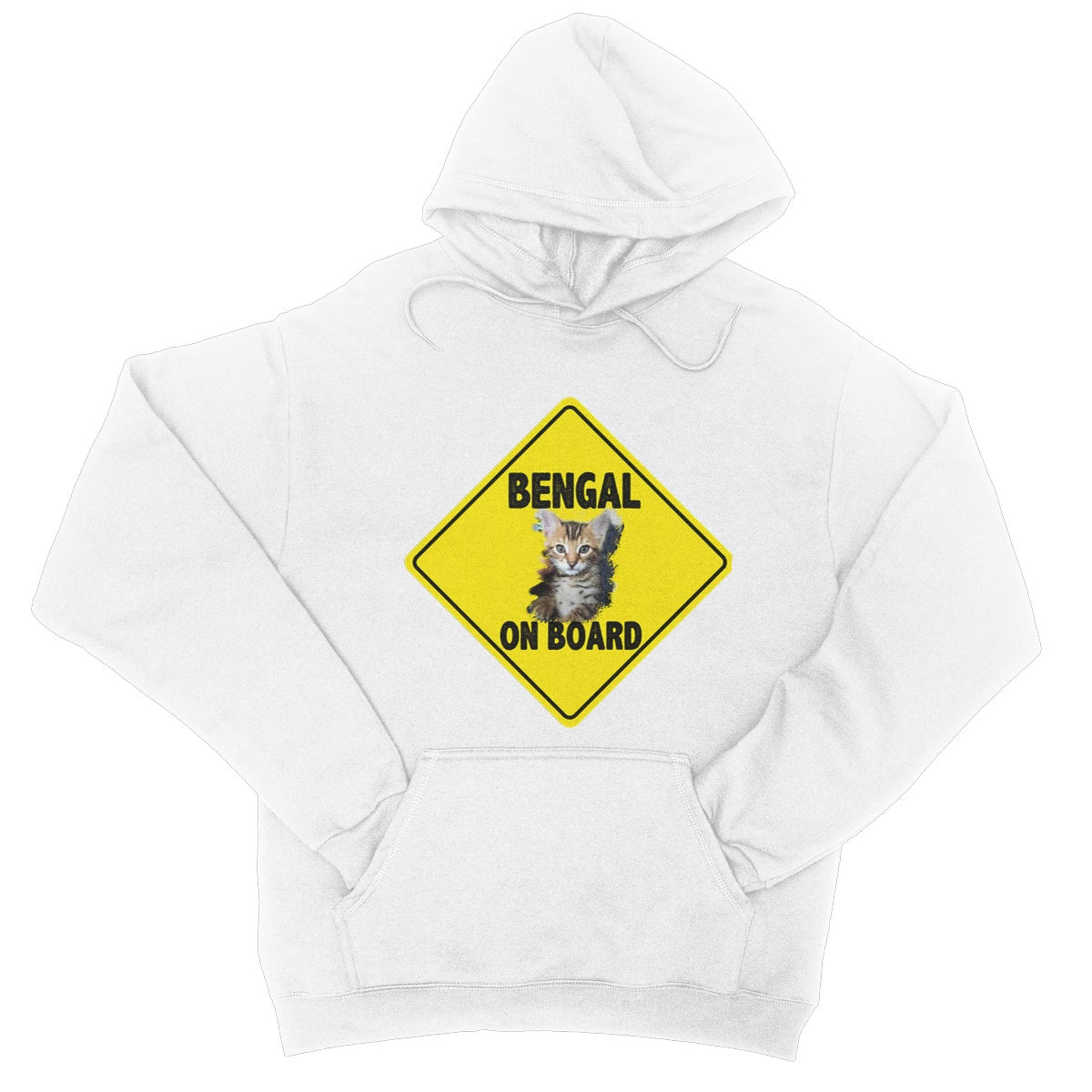 Bengal on Board  College Hoodie