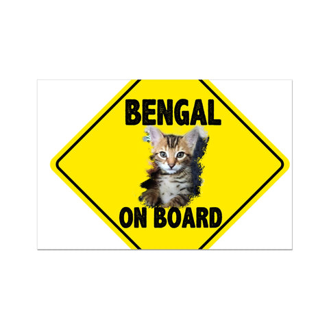 Bengal on Board  Rolled Canvas
