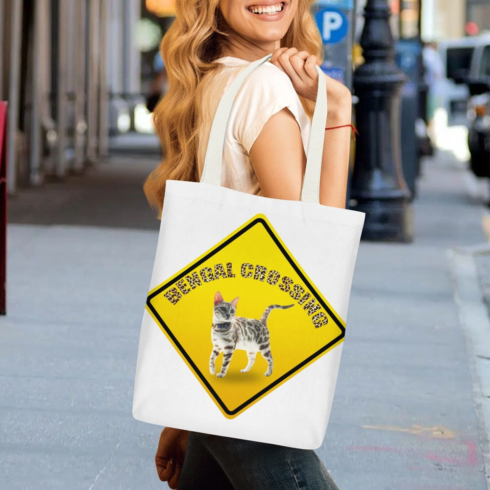 Bengal Crossing  Canvas Tote Bag Inside pocket(double-sided design)