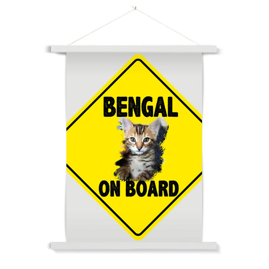 Bengal on Board  Fine Art Print with Hanger