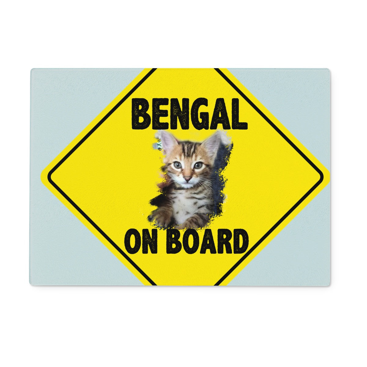 Bengal on Board  Glass Chopping Board