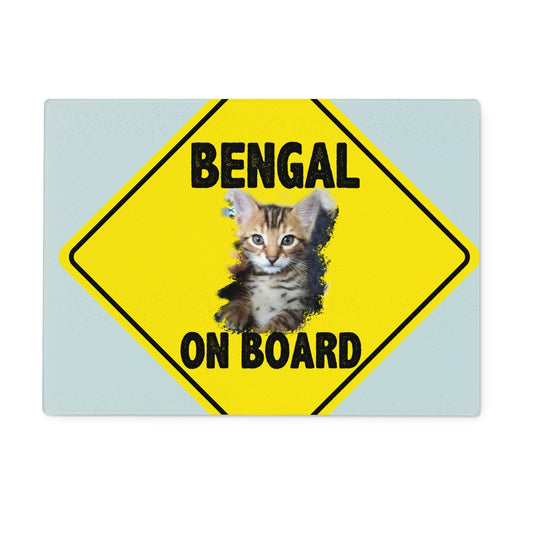 Bengal on Board  Glass Chopping Board