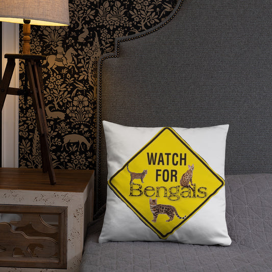 3 Bengals Basic Pillow