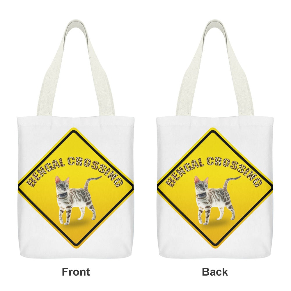 Bengal Crossing  Canvas Tote Bag Inside pocket(double-sided design)