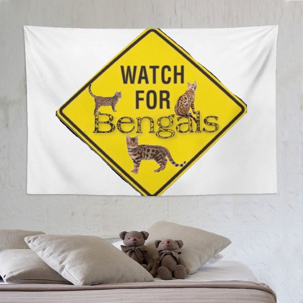 3 Bengals Super Soft Wall Tapestry