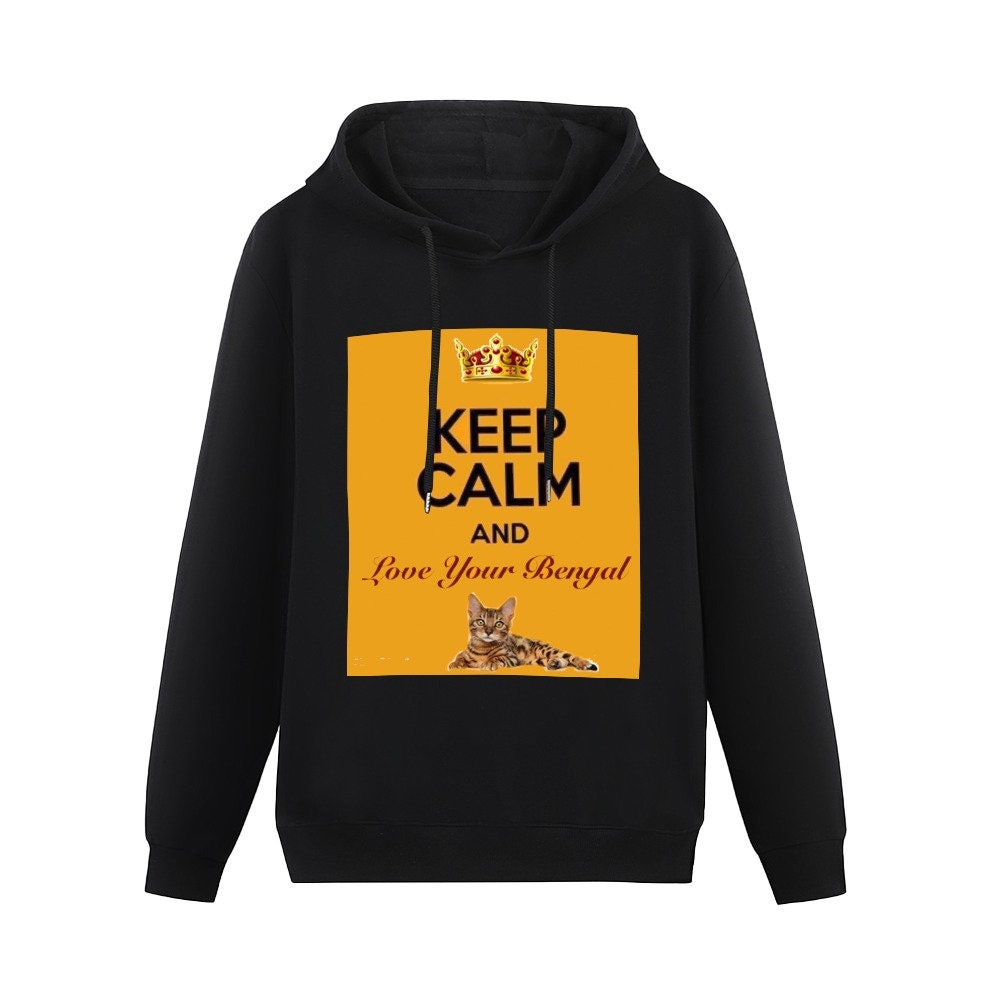 Keep Calm and Love Your Bengal Women's Hoodie Sweatshirt