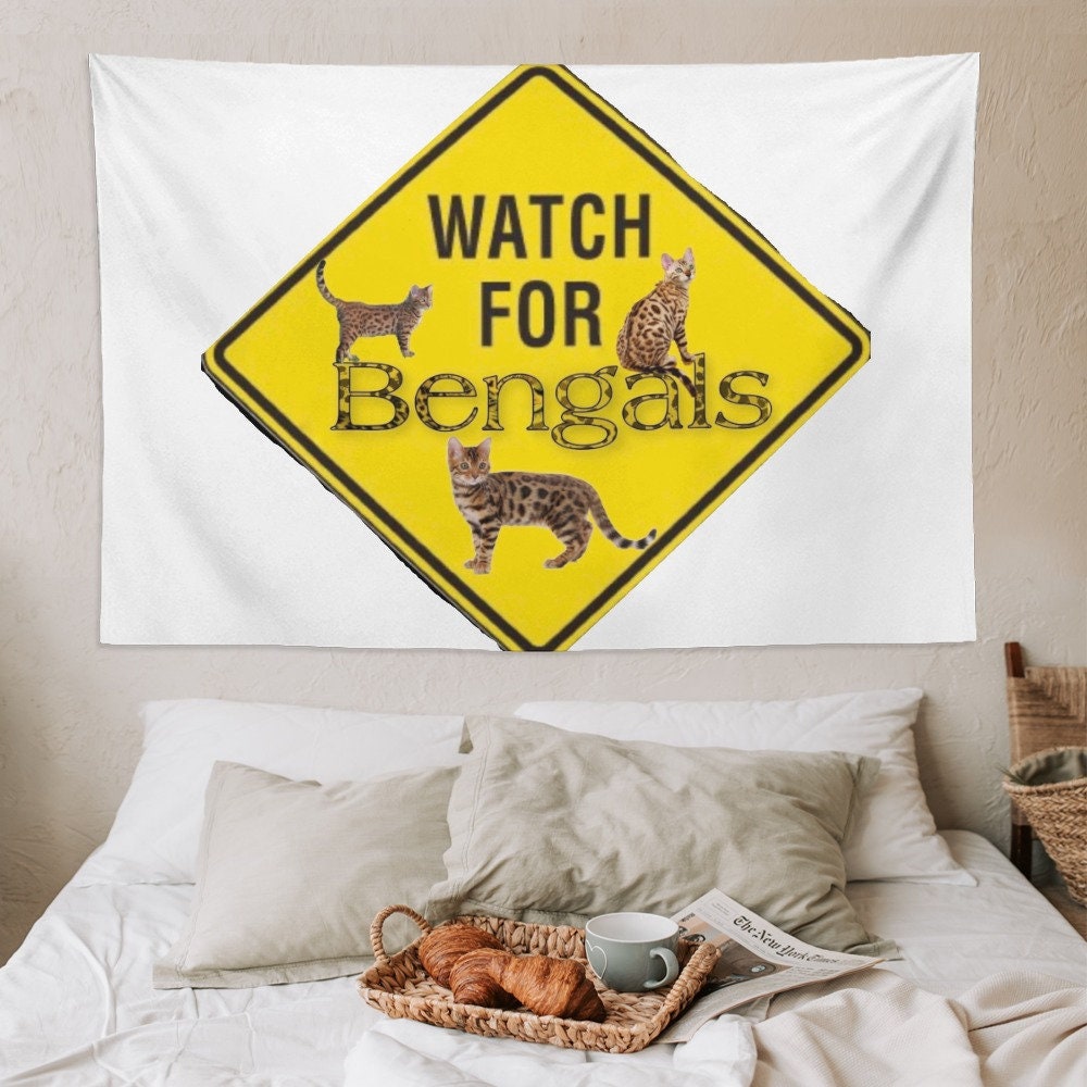 3 Bengals Super Soft Wall Tapestry