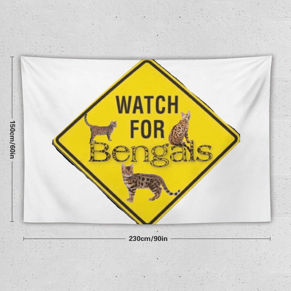 3 Bengals Super Soft Wall Tapestry