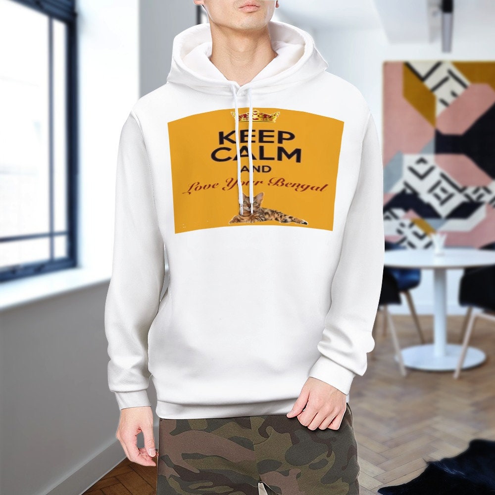 Keep Calm And Love Your Bengal Plush sweater