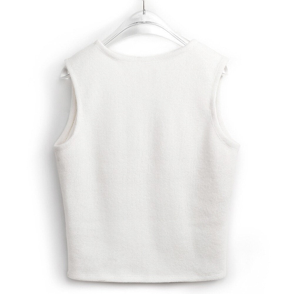 Keep Calm and Love Your Bengal Women's Long Sleeve Button Knit Vest